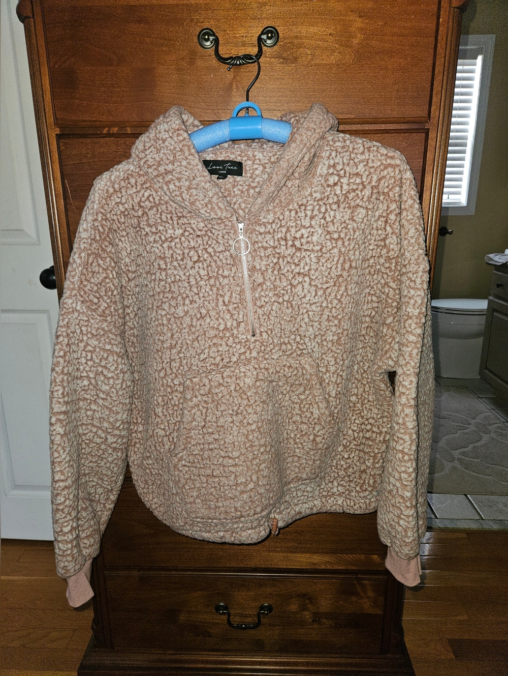 Cozy Sherpa Quarter Zip Hoodie